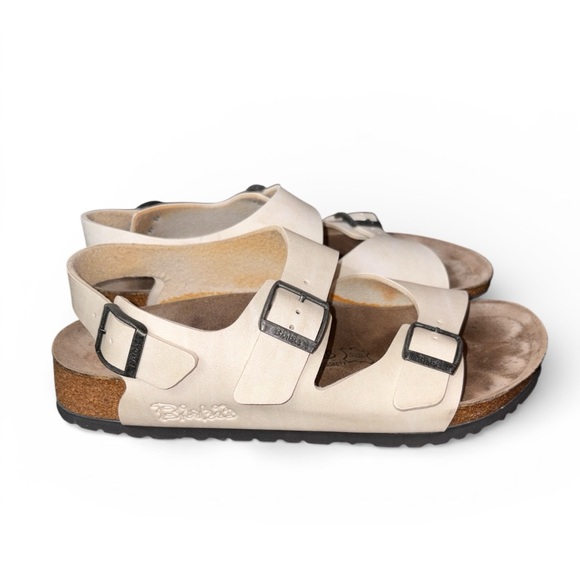 Birkenstock Other - Birki’s Arizona Womens Beige Leather Buckle Adjustable Strap Sandals US 9 EU 40